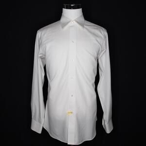 Brooks Brothers The Great Gatsby Collection Solid White Shirt Sz 16 / 35